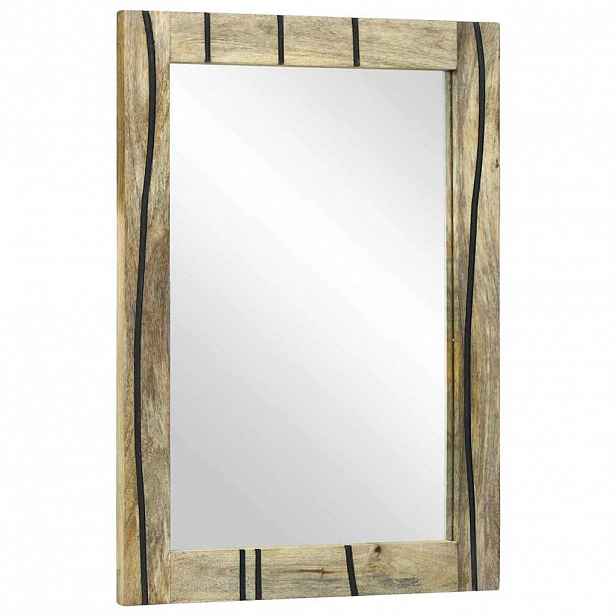 vidaXL Koupelnové zrcadlo Přírodní 50 x 2,5 x 70 cm Obdélníkový