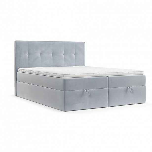 AltaBeds POSTEL BOXSPRING TIVRA 200/200 Světle šedá