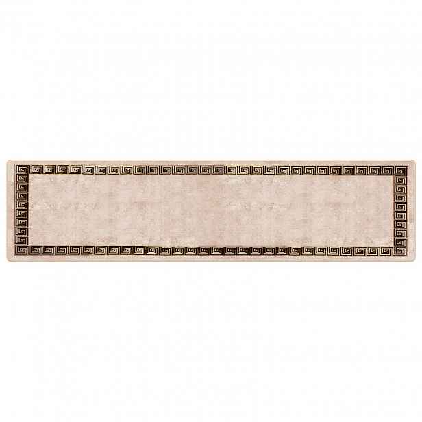 vidaXL Běhoun MARSA Černá 100 x 400 cm Polyester a PVC