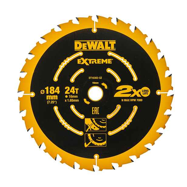 Dewalt DT10302 Kotouč Pro Záhlubník 184x16 mm 24T