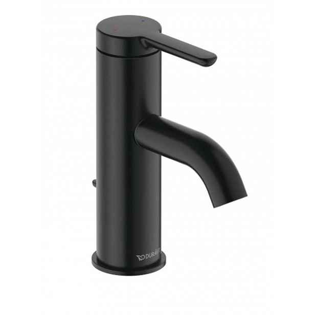 Duravit C.1 - Umyvadlová baterie s výpustí, matná černá C11010001046