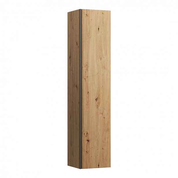 Laufen Meda - Vysoká skříňka, 165x35x34 cm, 1 dvířka, panty vpravo, dub H4216520112671