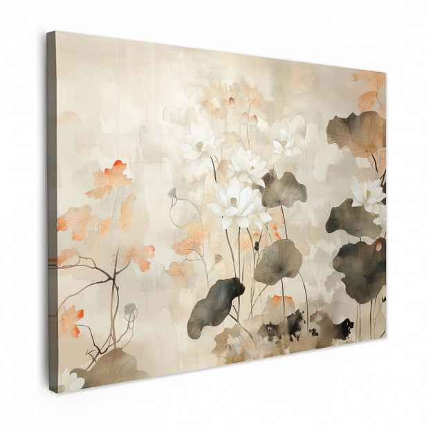 MuchoWow OBRAZ NA PLÁTNĚ Květiny - Japonsko - Wabi sabi 40x30 cm