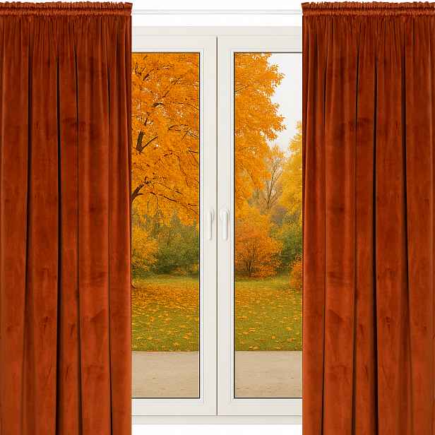 Velurové Záclony Na Pásce Na Žabky 140x230 2 Kusů Tlustý Velur