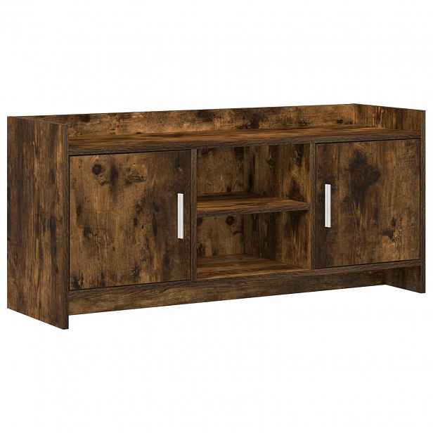 vidaXL Televizní skříň 102 x 33 x 47 cm Kouřový dub Kompozitní dřevo
