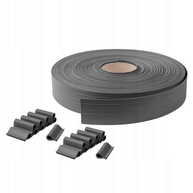 Úzká Stínící panelové pásy 4,75 Pvc Ral 7016 antracit 50 m 80 klipů