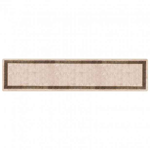 vidaXL Běhoun MARSA Černá 100 x 450 cm Polyester a PVC