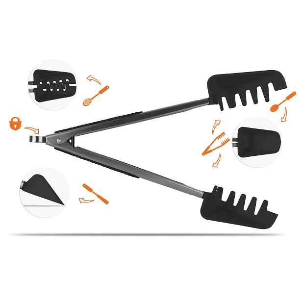Barracuda TNK 5v1 - multifunkční kuchyňská naběračka černá
