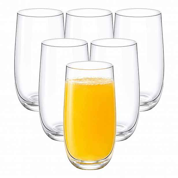 Sada 6 x Vysoké Sklenice Na Nápoje A Koktejly 510 ml Wilmax Sklo Long Drink