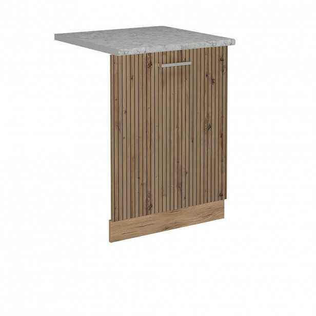 Vicco ČELNÍ PANEL MYČKY R-Line Řemeslný dub 60 cm s pracovní deskou