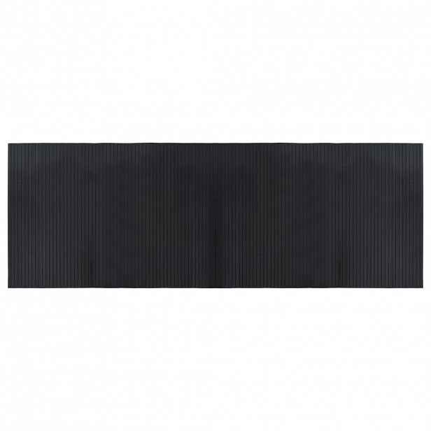 vidaXL Koberec obdélníkový černý 70 x 200 cm bambus
