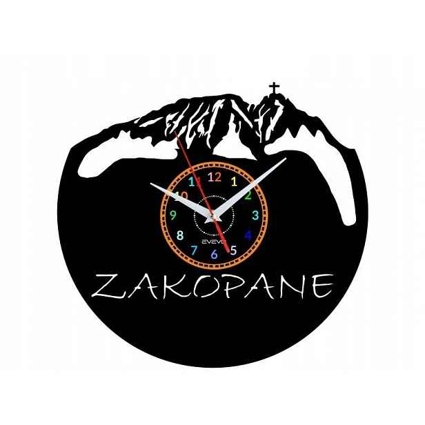 Zakopané Dárek Originální dekorace do domu Hodiny z vinylové desky