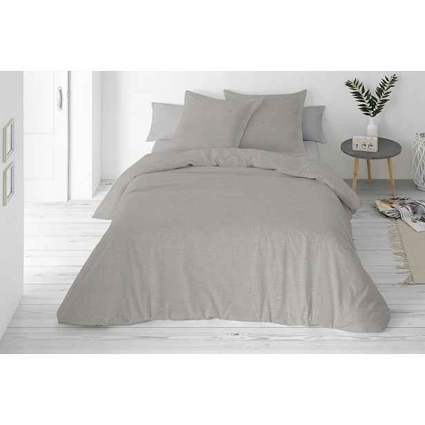 Linen Povlečení z lnu, jednobarevná, 160x200 šedá