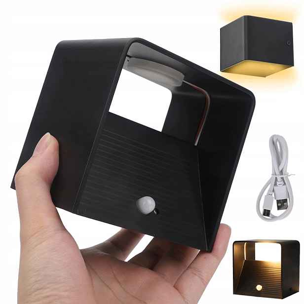 Nástěnná Fasádní Lampa Obývací Pokoj Chodba Nástěnné Led Svítidlo 3W S Pohybovým Senzorem