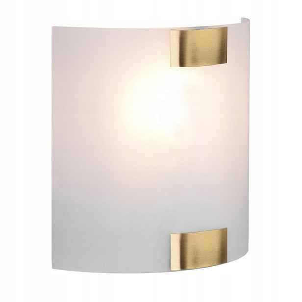 Nástěnná lampa Pura bílá zlatá E27 40W 1-bodová Trio