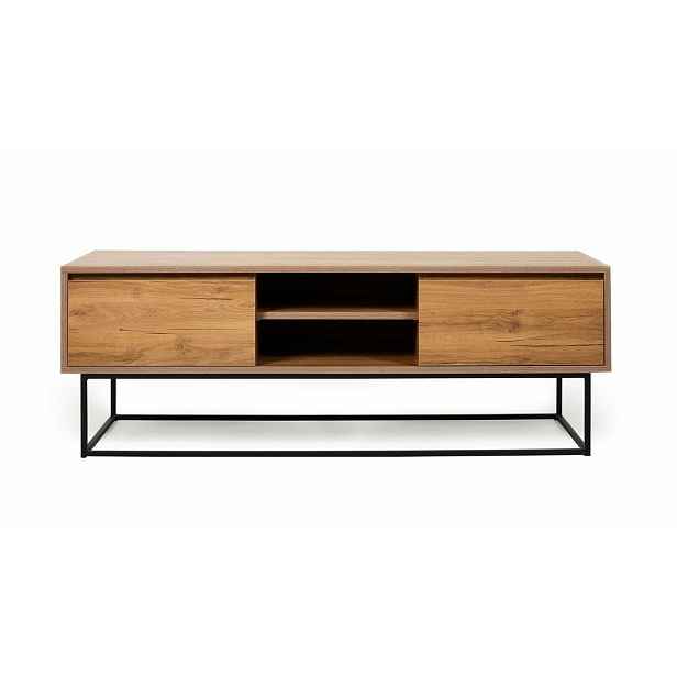 Televizní stolek Laxus Walnut and Black, M