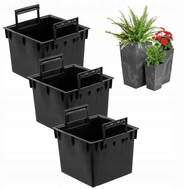 Vložka květináč kpl 3ks 25 L s úchyty pro květináče Prosperplast H 61 cm