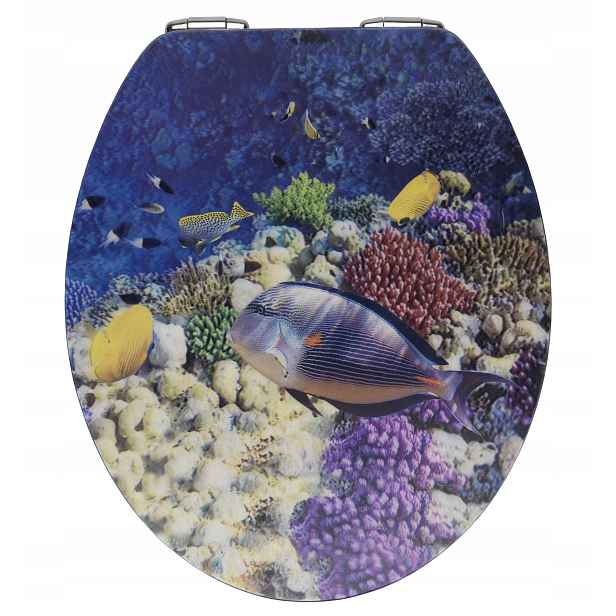 Wc sedátko Fish, Mdf, Wenko, s motivem ryby, univerzální