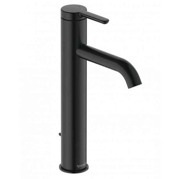 Duravit C.1 - Umyvadlová baterie s výpustí, matná černá C11030001046