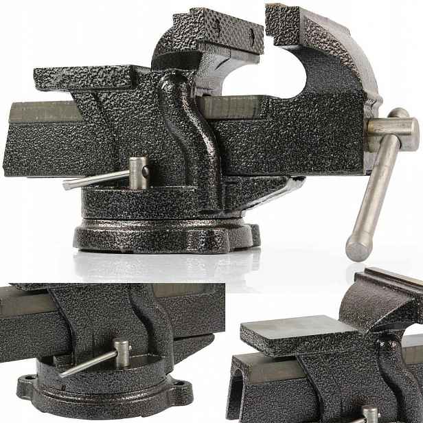 Otočné Svěrák Na Kovadlině 150MM Ocelový 360°