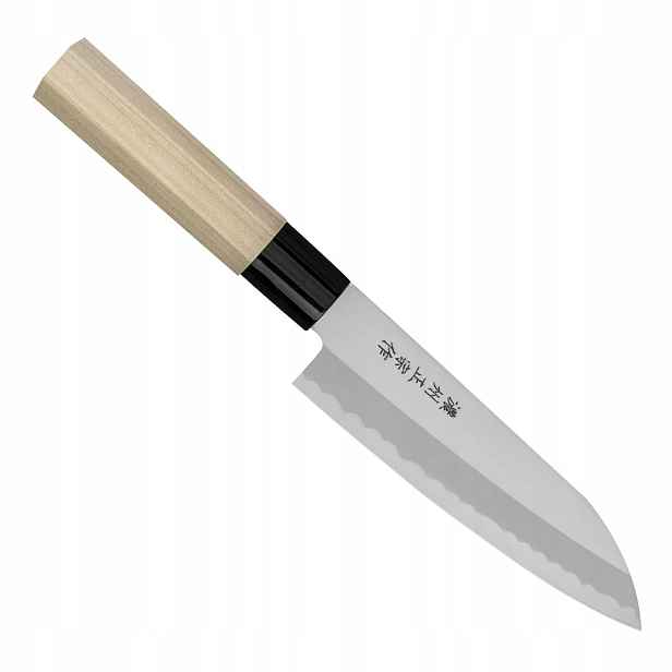 Satake Yoshimitsu nerezový japonský kuchyňský Nůž Santoku Zeleniny 15 cm