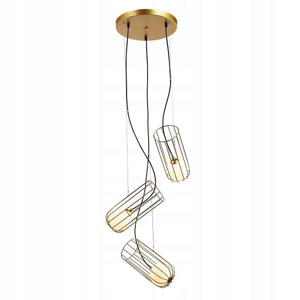Závěsná lampa Italux Coco Led moderní zlatá