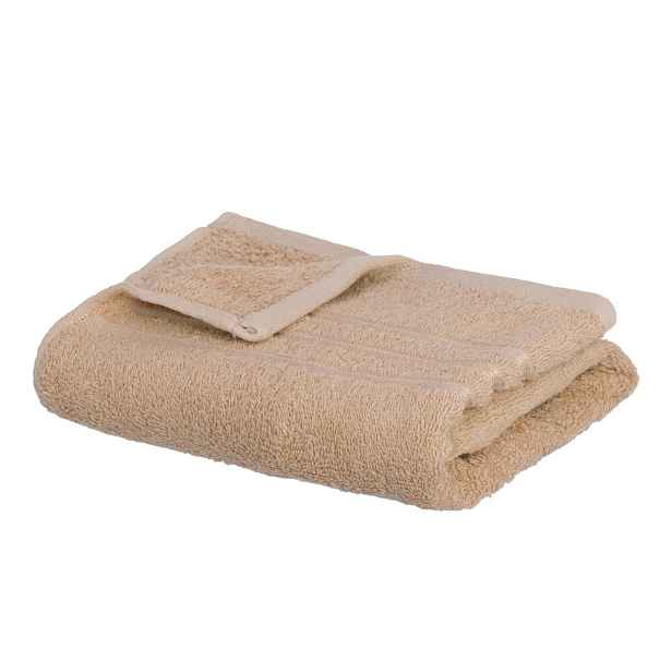 Béžový froté bavlněný ručník 50x100 cm Simple – Casa Selección