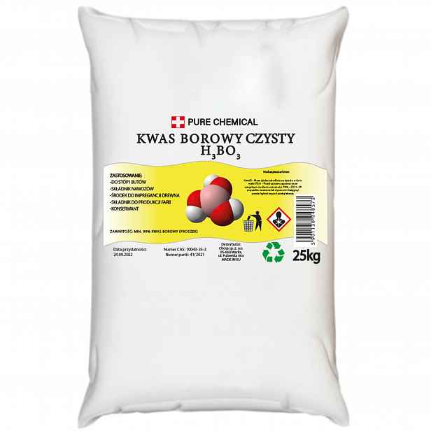 Kyselina Boritá 25 kg