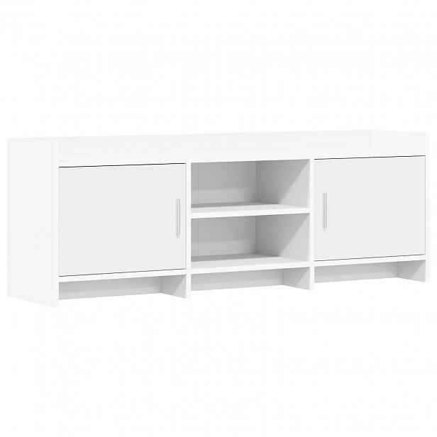 vidaXL Televizní skříň 130 x 33 x 47 cm Bílá Kompozitní dřevo