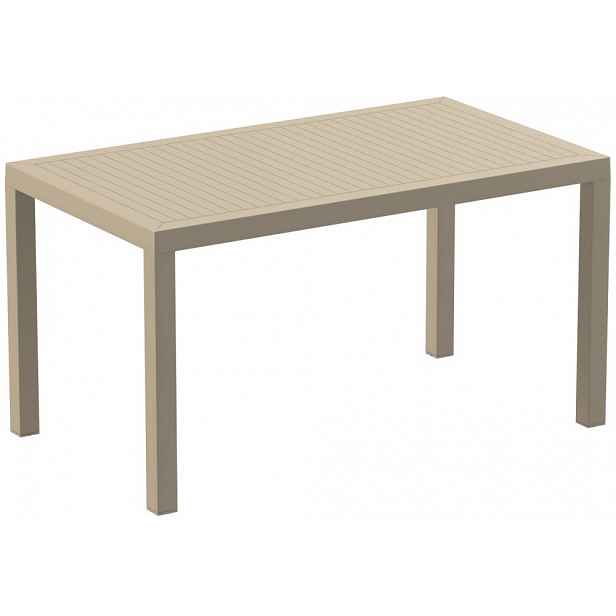 Zahradní stůl 140 cm Šedohnědá taupe