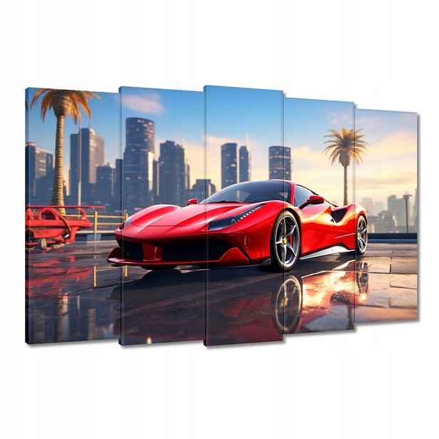 Obrazy 150x95 Červené Ferrari