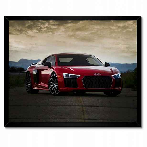 Plakáty v rámu 50x40 Červené Audi Auto