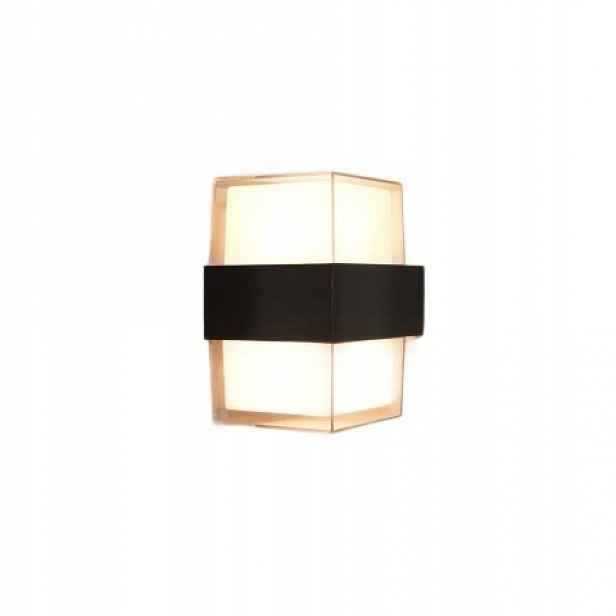 Černé venkovní Led nástěnné svítidlo, moderní fasádní lampa pro dům Marti