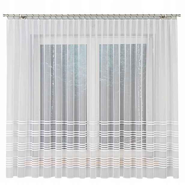 Hotové balkonové záclony do obývacího pokoje, moderní, 400 x 180 cm Kalina