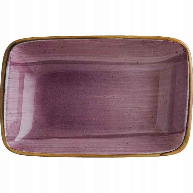 Talíř hranatý Bonna Aura Black Berry 15x9 cm 12 ks