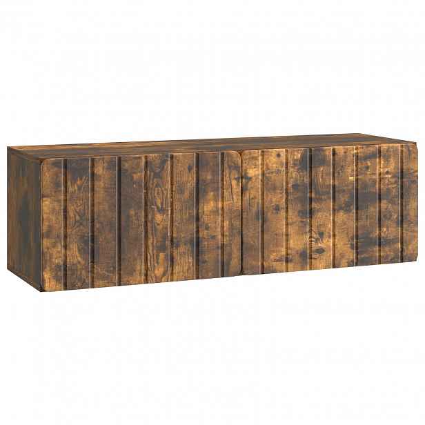 vidaXL Nástěnná TV skříň 98 x 31 x 30 cm Kouřový dub Kompozitní dřevo