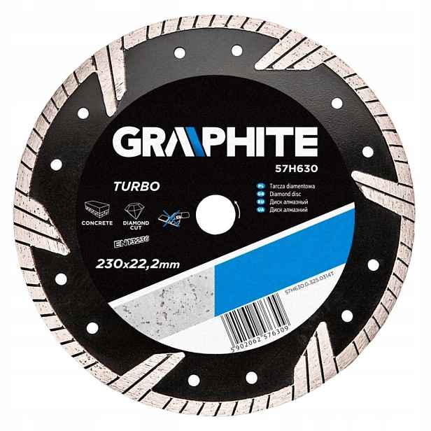 Diamantový Kotouč 230x22,2MM Turbo Graphite 57H630