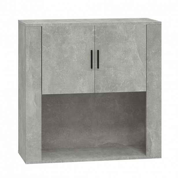 vidaXL Nástěnná skříňka betonově šedá 80 x 33 x 80 cm kompozitní dřevo