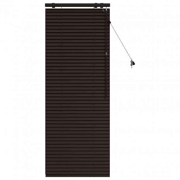 vidaXL Venet školní žaluzie Tmavě hnědá 55 x 160 cm 35 mm