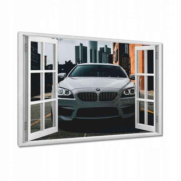 Obrazy 90x60 Bílé sportovní Bmw
