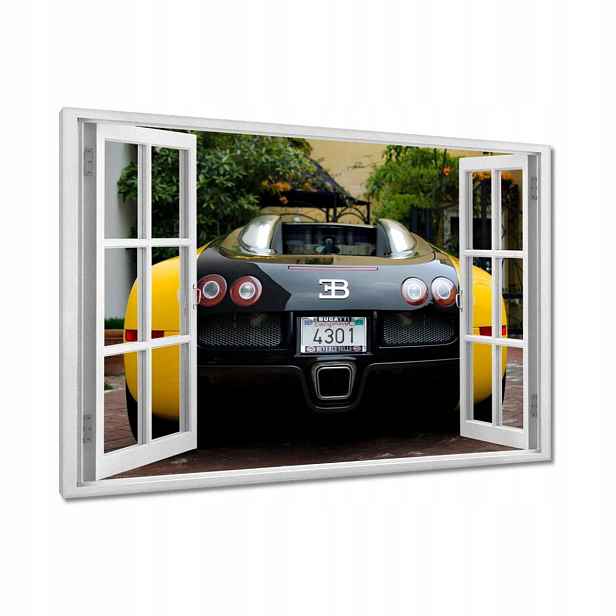 Obrazy 120x80 Žluté Bugatti
