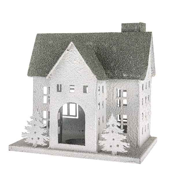 Kovový svícen Green House, 26 x 17 x 25,5 cm, 25 cm