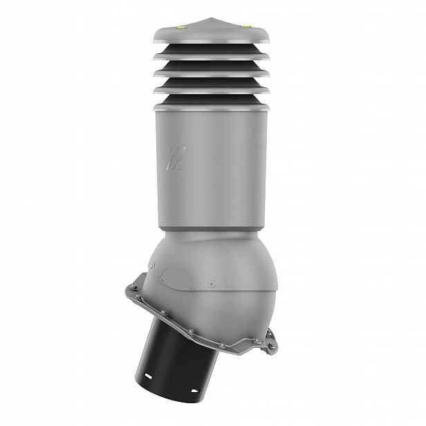 větrací komín Izolovaný HiVent fi125 Trapézový T18 Grafit Metalický