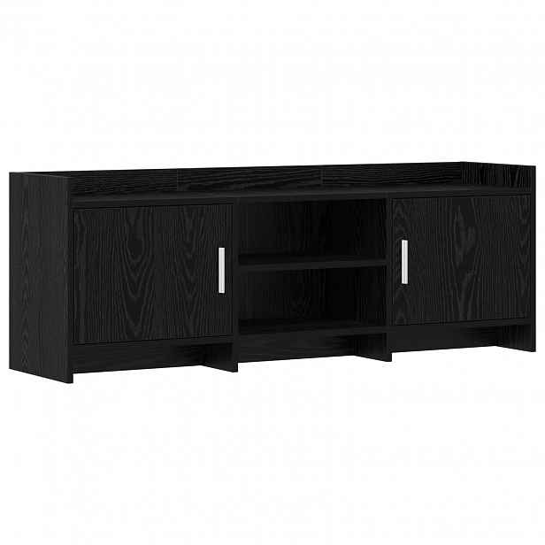 vidaXL Televizní skříň 130 x 33 x 47 cm Černý dub Kompozitní dřevo