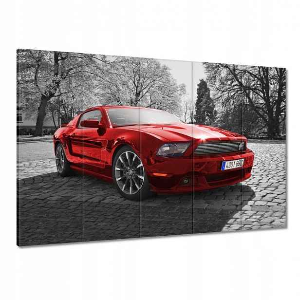 Obrazy 100x70 Červený Ford Mustang Usa