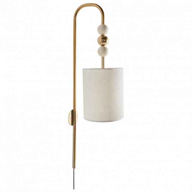 Beliani NÁSTĚNNÁ LAMPA Béžová Loky