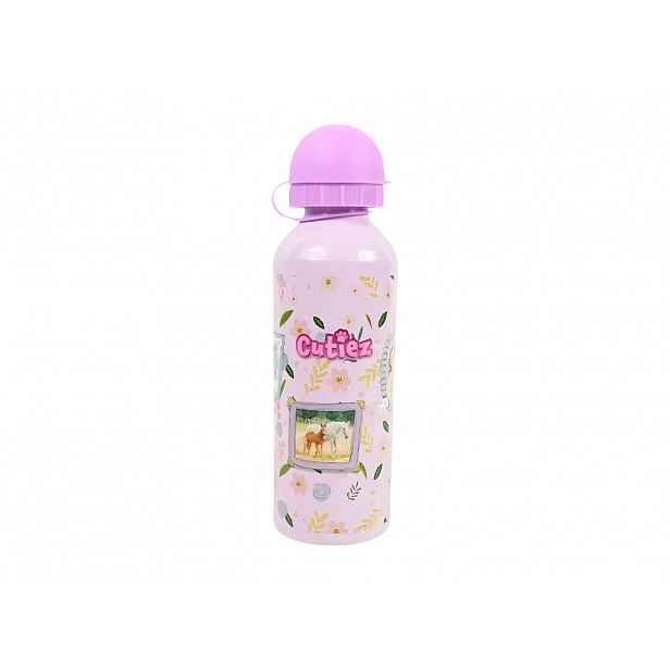Dětská kovová láhev CUTIEZ 500 ml růžová