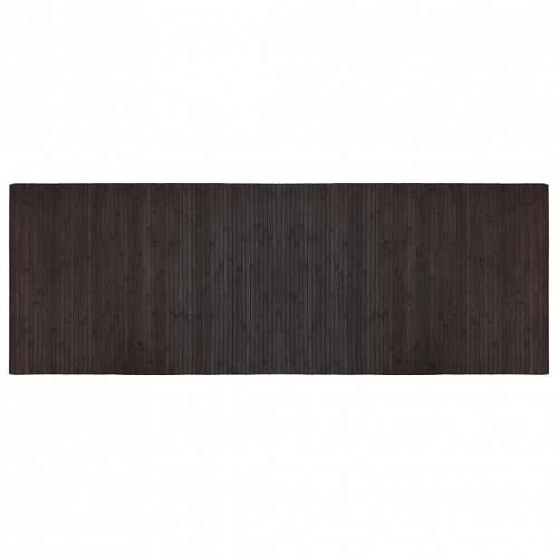 vidaXL Koberec obdélníkový tmavě hnědý 70 x 200 cm bambus