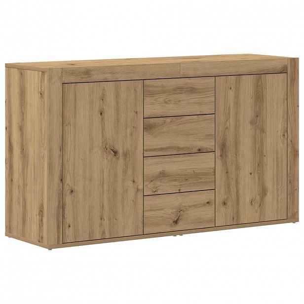vidaXL Servírovací skříň Artisanový dub 120 x 36 x 69 cm