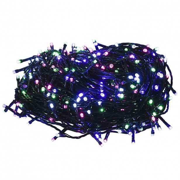 vidaXL Světelný LED řetěz se 600 LED diodami pastelový barevný 60m PVC